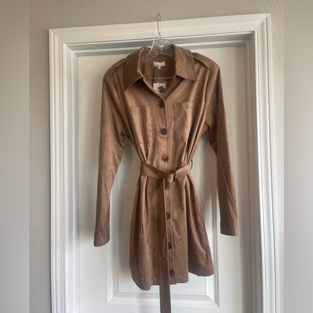 WeWoreWhat Suede Dress